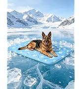 Fuufome 44" x 32" Dog Cooling Mat for Large Dogs, Color-Changing Arc-Chill Tech (Q-Max>0.5) Pet C...