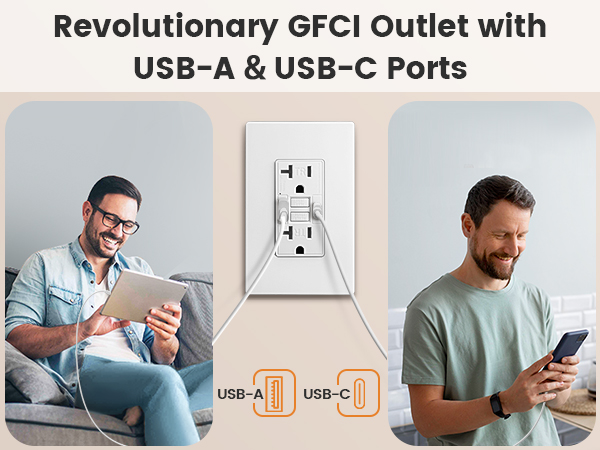 gfci outlet with usb c