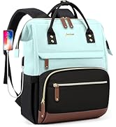 Laptop Backpack for Womem Work Bags: 15.6 Inch Travel BackPacks With USB Charging Port Durable Ba...