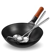 Yosukata carbon steel wok pan