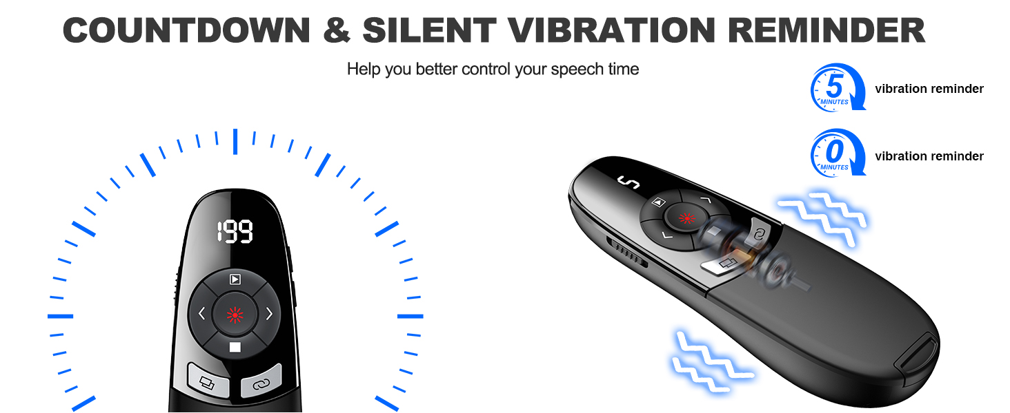 presentation clicker with timer