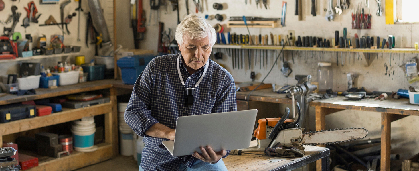 Hand Fan Provides Cooling Airflow While Working in the Garage, Shop, or Workspace