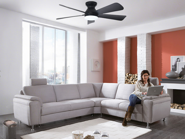 living room ceiling fan with lights