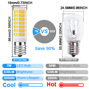 appliance light bulb 60W range hood light bulbs