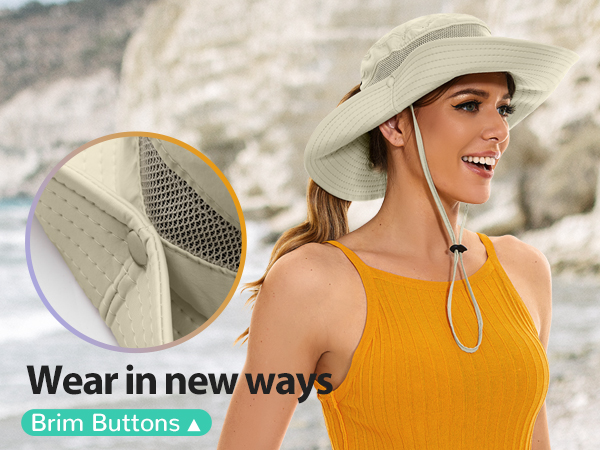 sun hats button