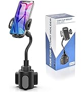 Phone Holders for Your Car, Cup Holder Phone Mount, Universal Adjustable Gooseneck Cup Holder Cra...