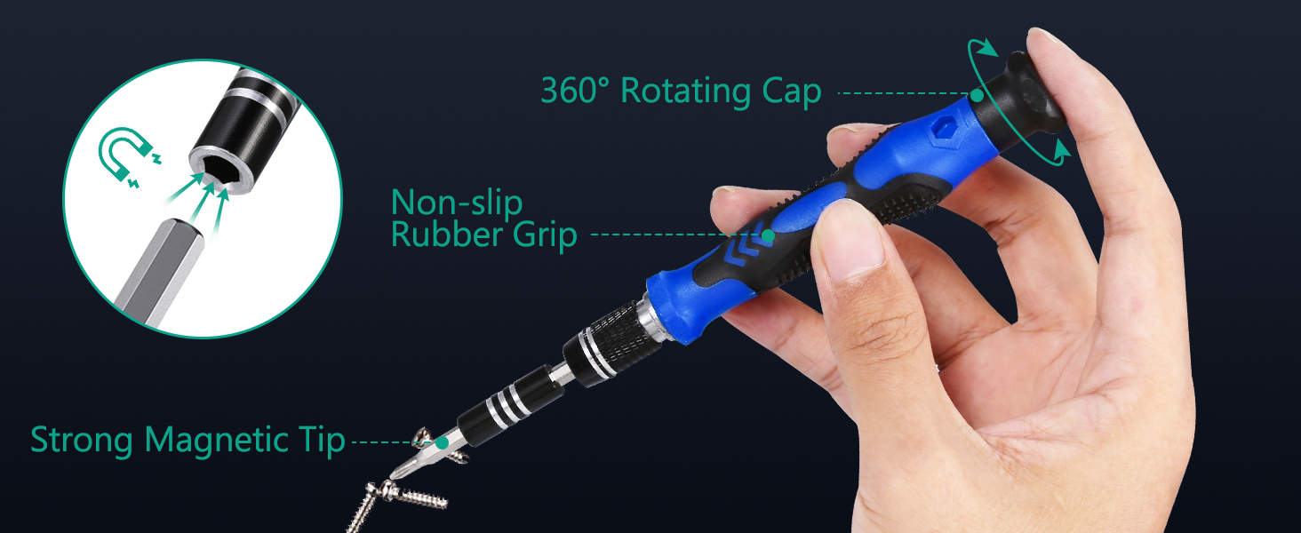 Precision Screwdriver Set, 142 in 1 Magnetic Screwdriver Kit
