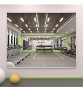 LOAAO Home Gym Mirror, 48"x24"-2 PCS Gym Mirrors for Wall, Frameless, Tempered Glass, Large Worko...