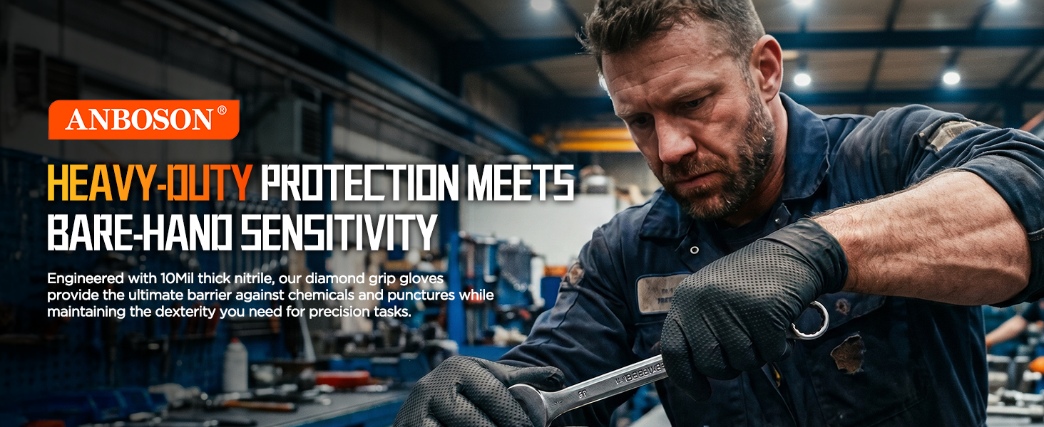 heavy duty nitrile gloves