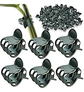 AccEncyc 100 Pcs Plant Clips Orchid Clips Plant Orchid Support Clips Flower Vine Clips for Suppor...