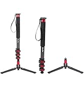 Avella A324D Aluminum 67 Inch Camera Monopod Professional Telescopic Video Monopods Base Tripod f...