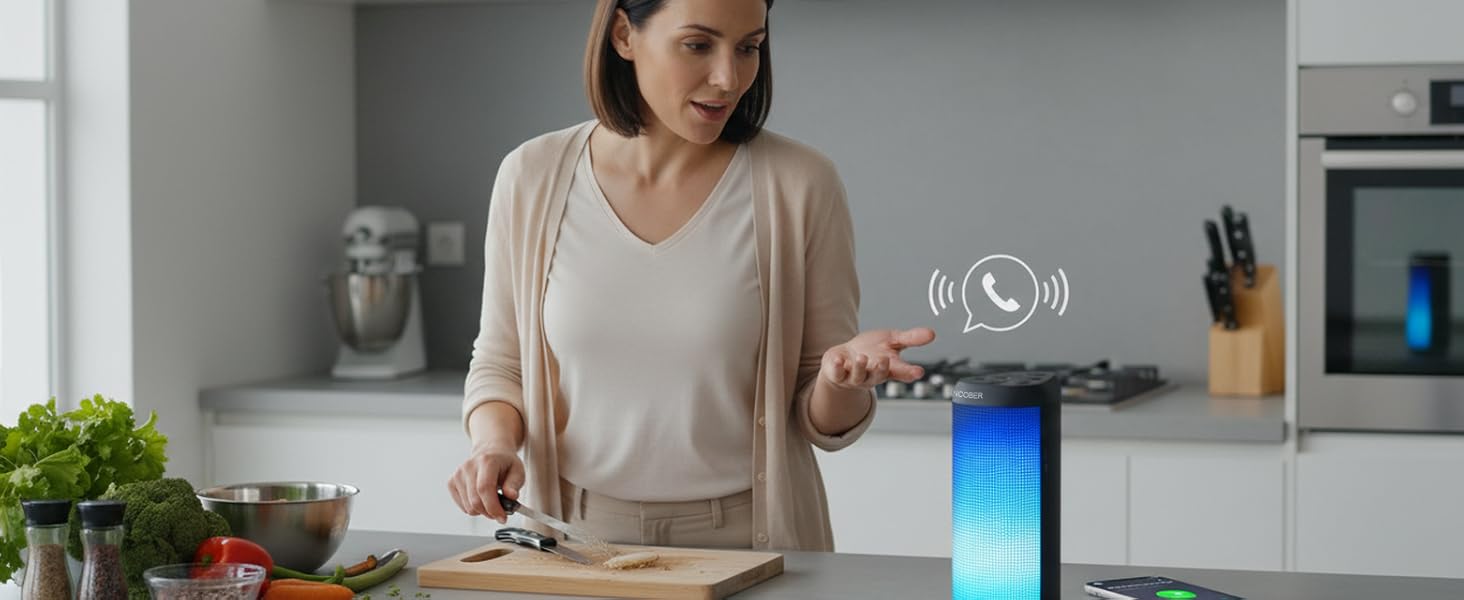 You can take calls phone through your Bluetooth speaker, clearly and without interruption.