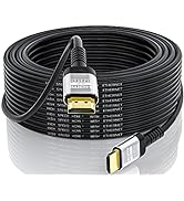 Soonsoonic 4K HDMI Cable 50Ft | High Speed HDMI 2.0 Cable 4K@60Hz 2K 1080P 3D ARC Ethernet HDMI C...