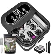 Ranjova Foot Spa Electric Rotary Massage, Tea Tree Oil Foot Soak with Epsom Salt, Collpaisble Foo...
