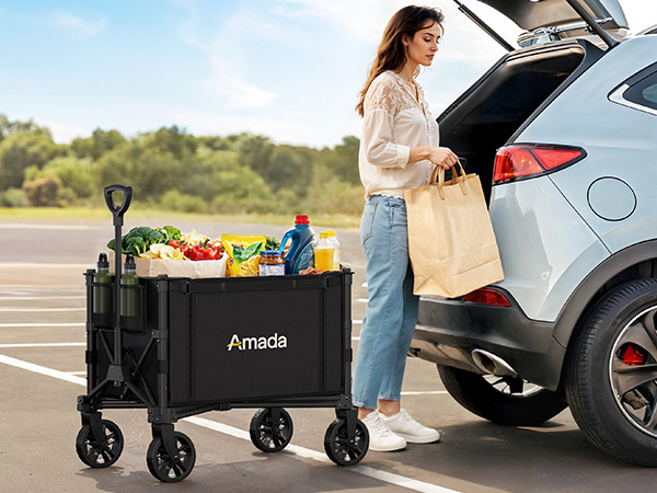 wagons carts foldable shopping cart grocery cart on wheels collapsible wagon wagon cart foldable