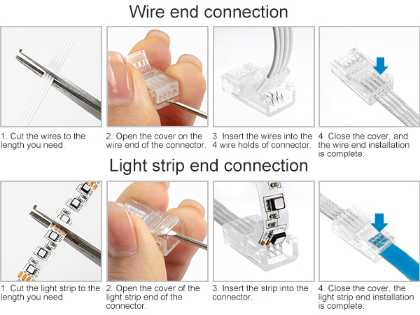4pin led strip connector