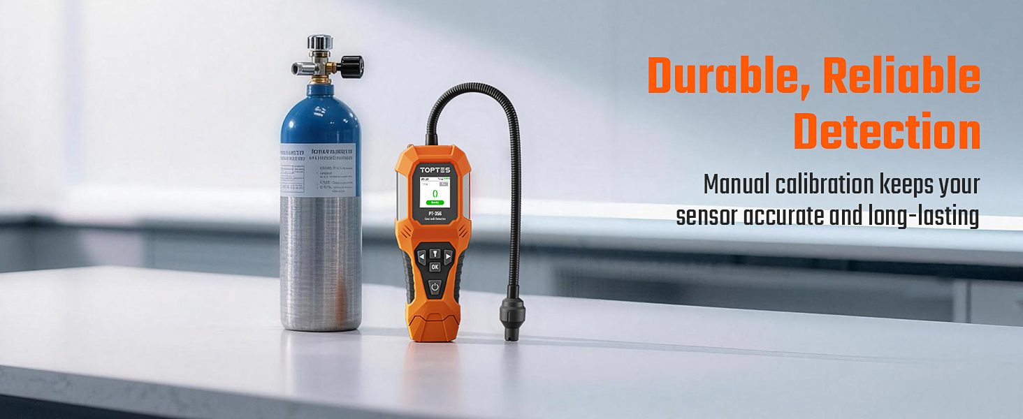 Manual calibration keeps your sensor accurate and long-lasting.