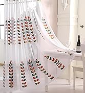 leaf pattern sheer curtains