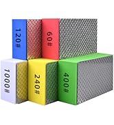 EGOFIX 5pcs Diamond Hand Polishing Pads for Ceramic Tile Glass Grinding,Sanding Blocks Polishing ...