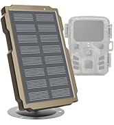 Trail Camera Solar Panel, SUNTEKCAM Solar Battery Charger Kit 12V/1A 6V/2A with Build-in 3000mAH ...