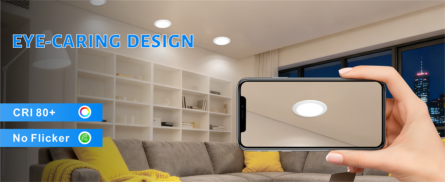 Flicker-free ceiling light