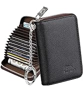 FurArt Credit Card Wallet, Zipper Card Cases Holder for Men Women, RFID Blocking, KeyChain Wallet...