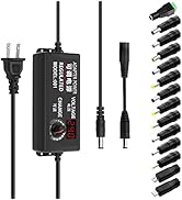 Aclorol Universal AC Adapter 3V-24V 3A 72W Adjustable Power Supply DC 3V 5V 6V 9V 12V 24V 100-240...