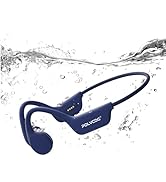 POLVCDG Swimming Headphones,IP68 Waterproof Bone Conduction Headphones,32GB Memory Open Ear Headp...