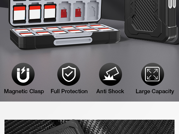 Game card case feature