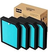 Aircillin Air Purifier AP1501 Replacement Filters 4-Pack, H13 True HEPA Filter, Activated Carbon ...