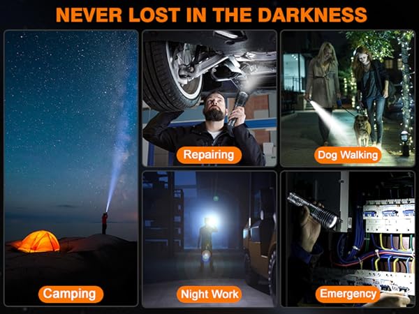 Rechargeable Flashlight for Emergency