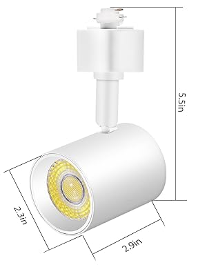 10W TRACK LIGHT SIZE