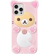 IAIYOXI 3D Cute Cartoon Bear Phone Case for iPhone 16 Pro Max - Fashionable and Stylish - Funny P...