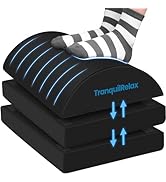 TranquilRelax Foot Rest for Under Desk at Work, Gaming Accessories Foot Stool with 3 Adjustable H...
