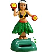 ZGLUZP Hawaiian Gir Swinging Solar Powered Hula Girl Dancing Figures Decoration, l Doll Car Dashb...