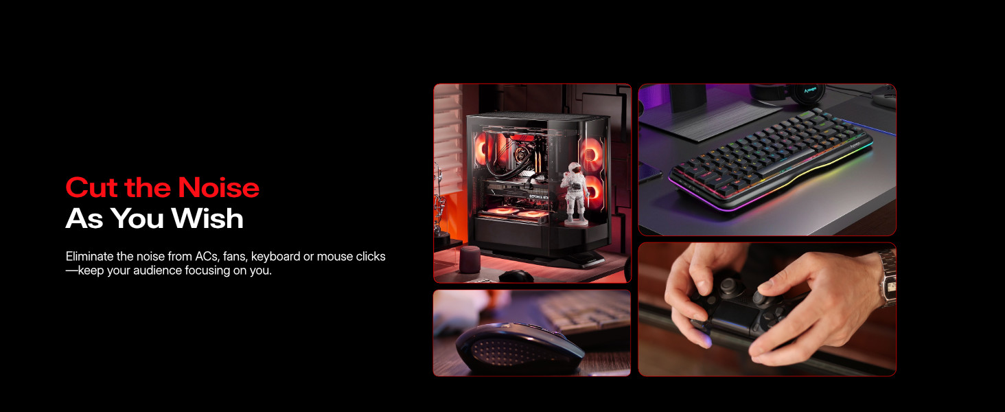 wireless dynamic gaming microphone for pc