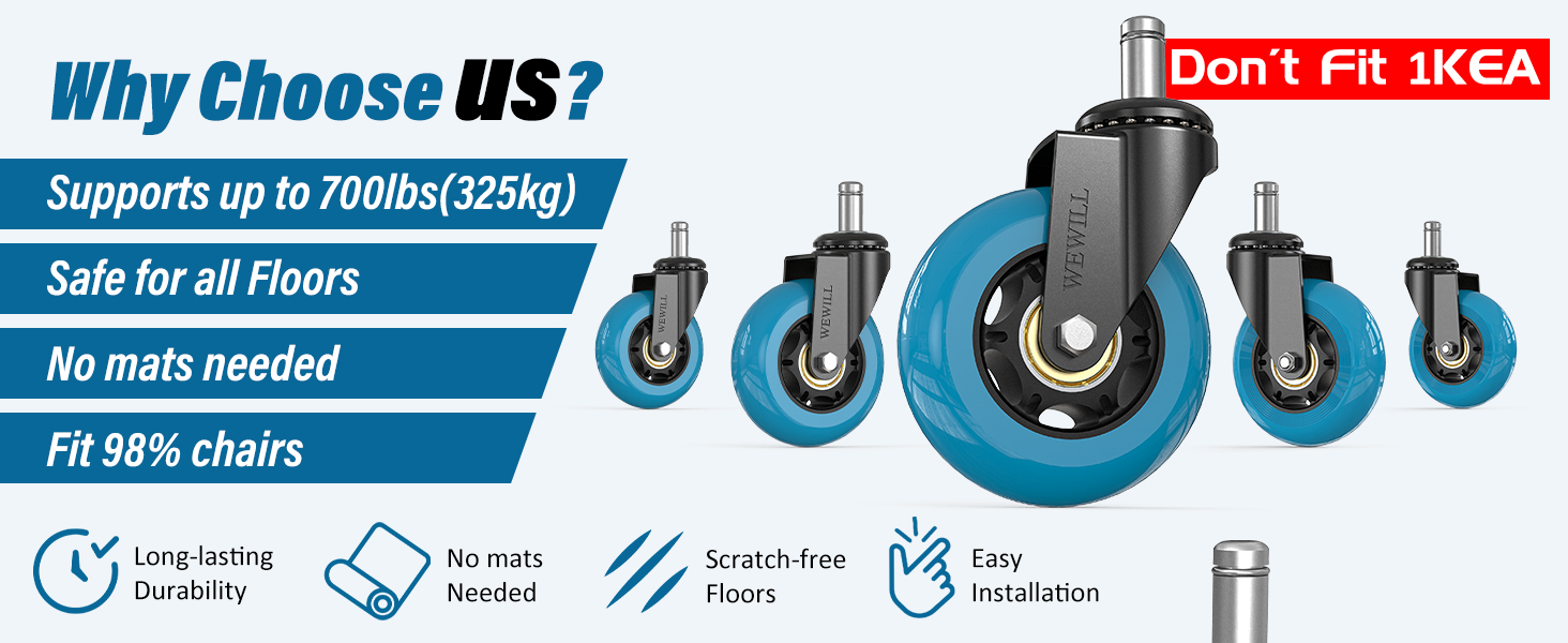 roller blade wheels office chairs