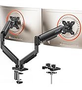 ErGear Dual Monitor Arm, Full Adjustable Monitor Mount for 13–32? Screens, Fast Install Computer ...