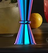 IOV Jigger for Bartending, Professional Double Cocktail Jigger with Recipes Booklet, Japanese Pre...