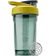 BlenderBottle Strada Shaker Cup Perfect for Protein Shakes and Pre Workout, 24-Ounce, Yellow