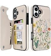 uCOLOR for iPhone 17 Wallet Case with Card Holder PU Leather RFID Blocking Design iPhone 16 Pro f...