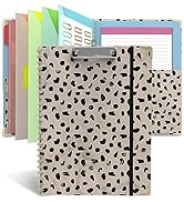 Clipboard Folio with Notepad for Letter Size (11" x 8.5"), 5 Extra Folders with Storage 10 Pocket...