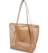 Iioscre Mesh Beach Tote Bags for Womens,Large Beach Bags Suitable for Beach Swimming Pools Travel...