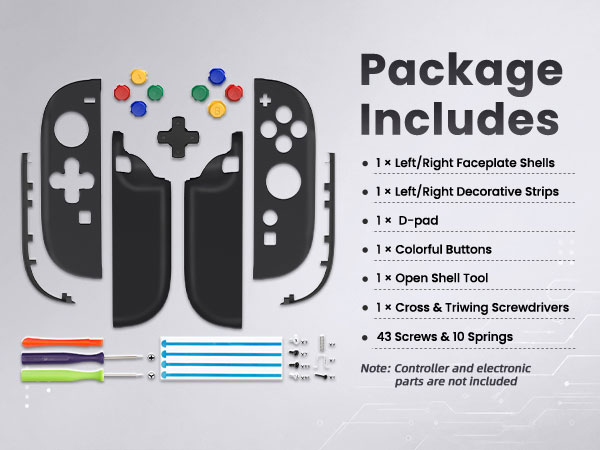 Shell (D-Pad Version) with Buttons for Joycon 2