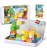 Magnetic Blocks, Mini Magnetic Blocks Building Toys with Travel Case 45PCS, STEM Educational Cons...