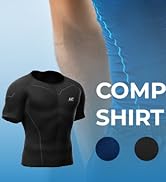 LP SUPPORT Men’s AIR Compression Short Sleeve Top ARM2301S - Workout, Gym, Yoga - Ultimate Comfor...