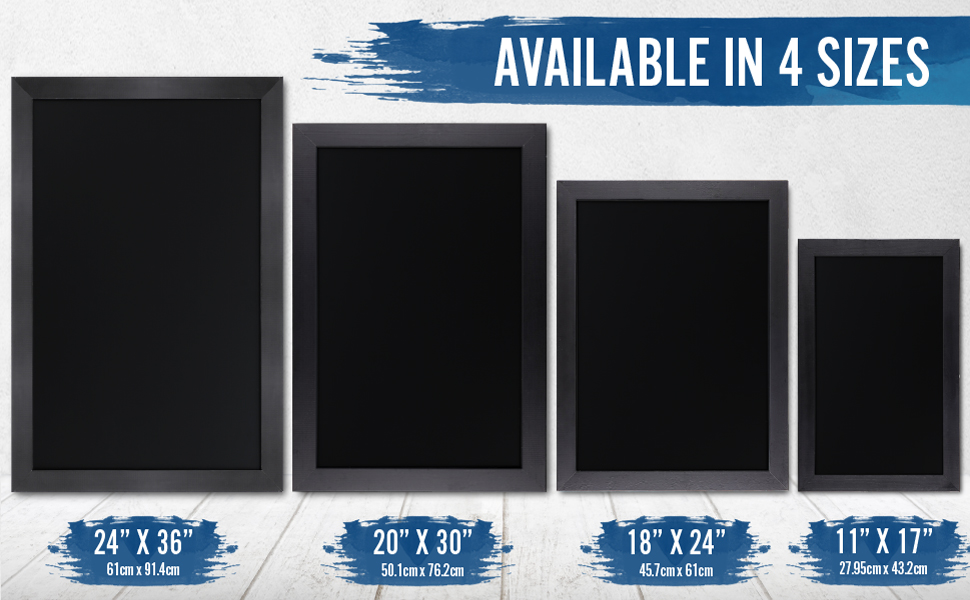HBCY Creations Rustic Black Magnetic Wall Chalkboard