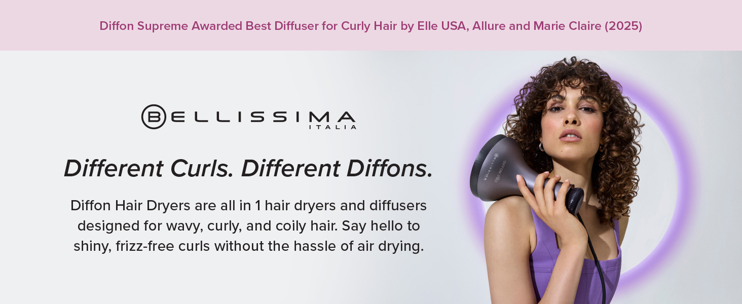 Built for curls, from waves to kinks. No clunky attachments.