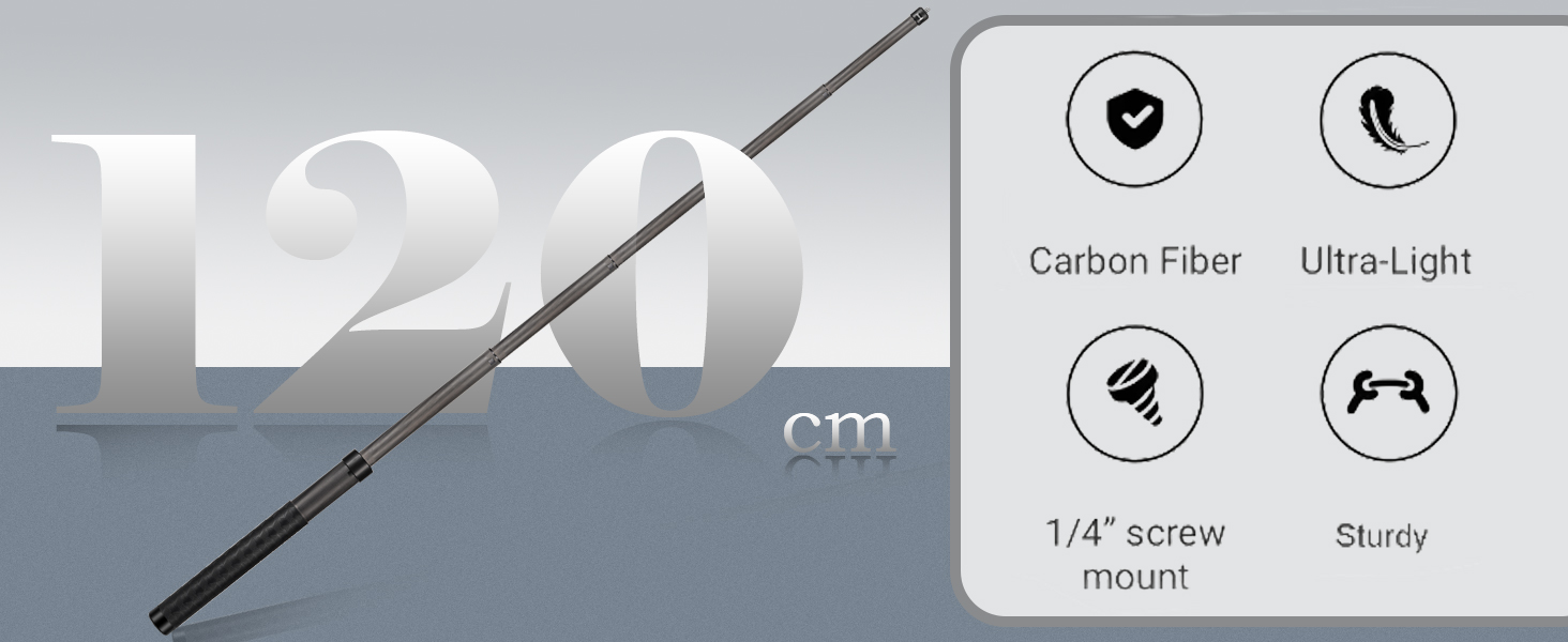 Carbon Fiber Extended Invisible Selfie Stick