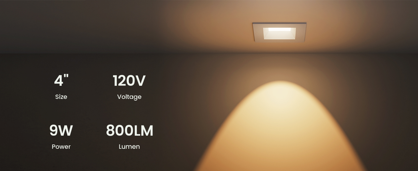 square retrofit recessed lighting 4 inch